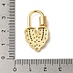 Застежки из латуни с микропейвом и прозрачным фианитом KK-R162-32G-3