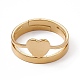 Ионное покрытие (ip) 201 регулируемое кольцо из нержавеющей стали для женщин RJEW-K238-04G-1