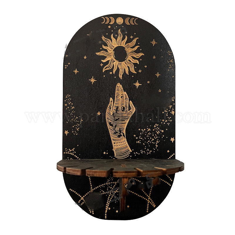 CREATCABIN Étagère Cristal Lune Support Cristal Mini Support Table