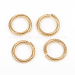 304 anello di salto in acciaio inossidabile, anelli di salto aperti, oro, 14x2mm, diametro interno: 10mm, 12 gauge