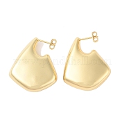 Серьги-гвоздики из латуни для женщин EJEW-G394-45G