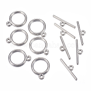 Застежки тоггл в тибетском стиле  TIBE-A12208-P-NR
