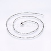 Не тускнеющие цепочки Rolo из нержавеющей стали 304 NJEW-F221-04P