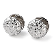 Серьги-кольца с кованым латунным покрытием для женщин EJEW-K249-09P