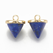 Breloques en lapis-lazuli teint & synthétique KK-Q735-400F