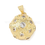 Латунные микро проложить кубического циркония подвески KK-L239-031G