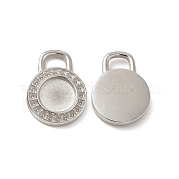 Подвески-кабошоны из нержавеющей стали 304 STAS-F284-18P