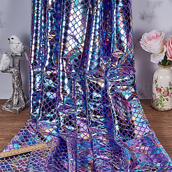 Полиэстеровая ткань с рыбьей чешуей&nbsp;DIY-WH20063-038C