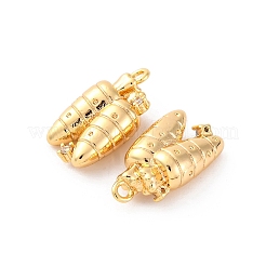 Подвески латунные горный хрусталь KK-E793-02G