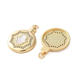 Colgante micropavé cubic zirconia de latón&nbsp;KK-U070-01D-G
