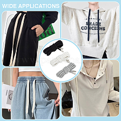 6 шт. 3-х цветный круглый шнур из поликоттона&nbsp;AJEW-BC0009-12