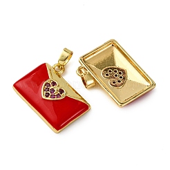 Латунные микро проложить кубического циркония подвески&nbsp;KK-F911-07G