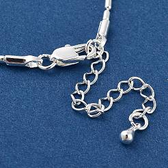 Messing-Säulengliederketten-Halsketten für Damen&nbsp;NJEW-Q344-07S