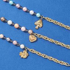 Браслеты с подвесками из нержавеющей стали 304 BJEW-JB12682