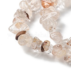 天然石ルチルクォーツビーズ連売り  チップ  5~8x5~8mm  穴：1mm  約31.5インチ&nbsp;X-G-M205-96
