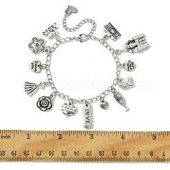 Bracciali a catena intrecciata in ferro&nbsp;BJEW-FS00007