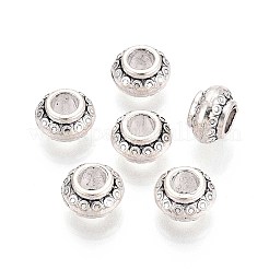 Сплавочные овальные бусины тибетского стиля &nbsp;TIBE-S310-069AS-LF