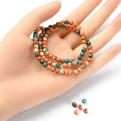 Синтетический океан белый нефрит круглые бусины нити G-YW0001-42A