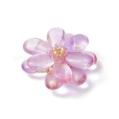 7шт 7 цвета прозрачные стеклянные подвески PALLOY-MZ00724