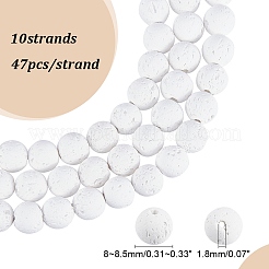 Synthetic Lava Rock Beads Strands G-S247-8mm-08-1