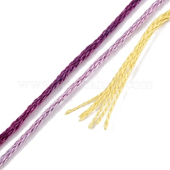 6層ポリエステル刺繍フロス  クロスステッチの糸  秋色シリーズ  ミディアム蘭  0.5~1mm  約8.75ヤード（8m）/バンドル  12束/セット&nbsp;OCOR-FZ0001-01S