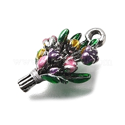 Подвески из эмали и сплава&nbsp;LS-ENAM-P260-03B-AS01