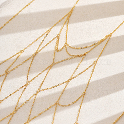 Элегантные железные геометрические сетчатые нагрудные цепи с кисточками для повседневного наряда для вечеринок ZU3028