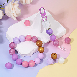 80 шт. 8 вида круглых пищевых силиконовых бусин&nbsp;SIL-TA0002-07