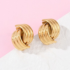 Серьги-гвоздики из нержавеющей стали 304&nbsp;EJEW-S265-04G