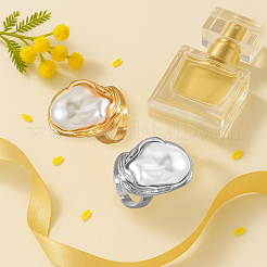 4 шт. 2-х цветные кольца из сплава и железа RJEW-HY0001-16