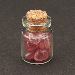 Verre transparent souhaitant une décoration de bouteille&nbsp;DJEW-A001-01B-10