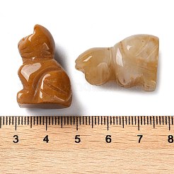 Figurines de guérison sculptées en jade topaze naturelle&nbsp;G-B062-04D