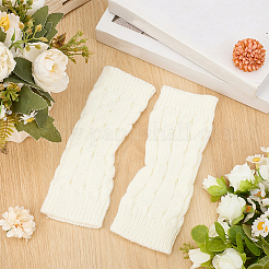 1 пара нейлоновых теплых перчаток без пальцев&nbsp;AJEW-CY0002-22B