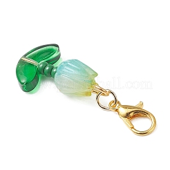 40 pz decorazioni pendenti in acrilico a forma di tulipano&nbsp;HJEW-JM04689-02