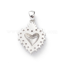 Покрытие стойки латунь микропаве прозрачные подвески из кубического циркония&nbsp;LS-KK-L155-64P