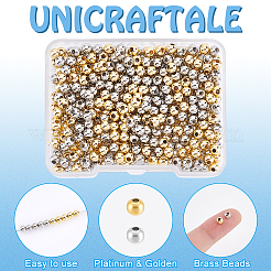 Стойки обшивки латунные бусины&nbsp;KK-UN0003-16A