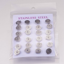 Серьги-гвоздики из нержавеющей стали 304 EJEW-N045-11P