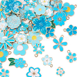 48pcs 24 styles de pendentifs en émail en alliage&nbsp;ENAM-TA0004-14