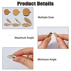 12 paire de boucles d'oreilles manchettes en acier inoxydable 304&nbsp;EJEW-HS0001-36G