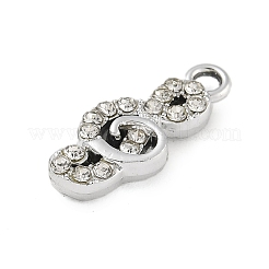 Legierung rhinestone-anhänger&nbsp;PALLOY-P308-02P