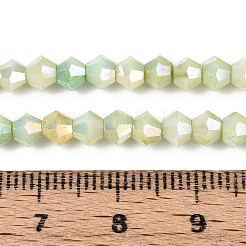 Colliers de perles de verre teintées à effet ombré&nbsp;X-GLAA-T025-4mm-09D