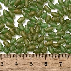 Стеклянные бусины прозрачных цветов&nbsp;SEED-F006-03A-04