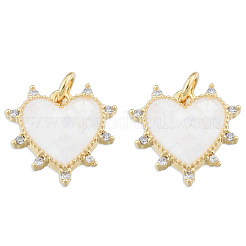 Латунные микропаве прозрачные подвески с фианитом&nbsp;KK-N227-99D