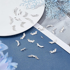 Сплавочные овальные бусины тибетского стиля &nbsp;TIBEB-PH0004-42S