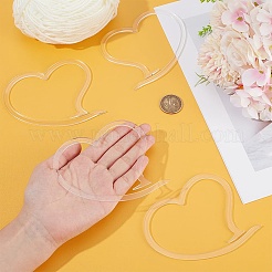 8 шт. акриловое кольцо для хранения пряжи в форме сердца&nbsp;TOOL-BC0002-81