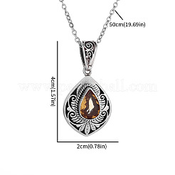 Подвески из сплава с топазом и стразами&nbsp;FS-WG9981E-01