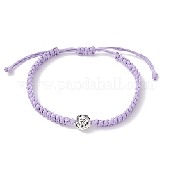 Экологичный корейский плетеный браслет из вощеного полиэфирного шнура для женщин BJEW-JB12503