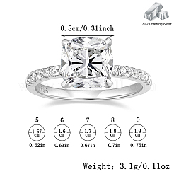 925 серебряное кольцо со стразами для женщин OE3923-3