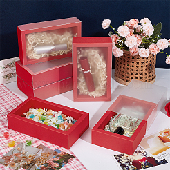 Transparente PVC-Fensterschubladen-Displayboxen mit Papierverpackungsbox&nbsp;CON-WH0084-63