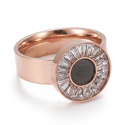 Anillos de dedo de acero inoxidable 304&nbsp;RJEW-O038-03RG